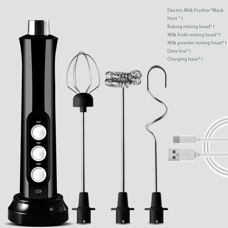 Compact 3in1 Electric Milk Frother Foam Machine
