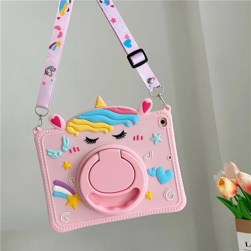 Clear Kid Friendly iPad Protective Cover Stand