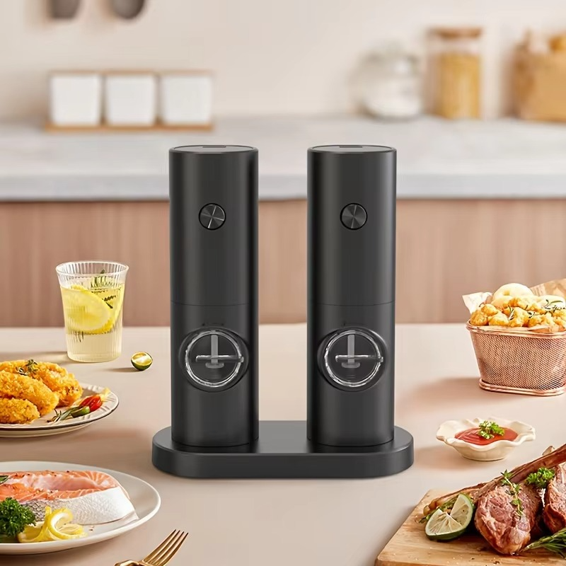 Electric Salt Pepper Grinder with LED Lighting