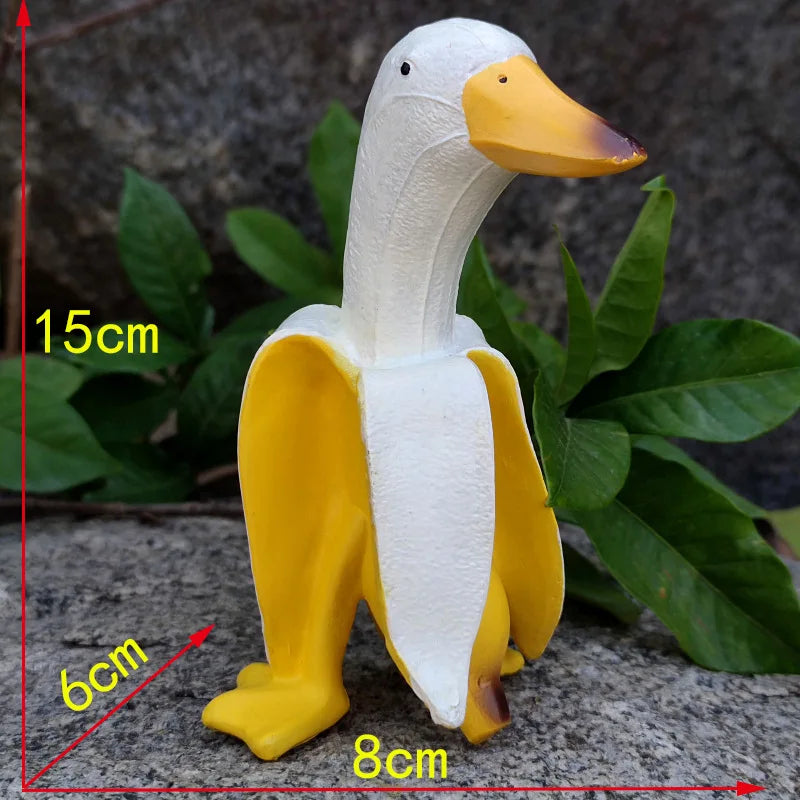 Quirky Garden Duck Decoration Resin Figure 17cm