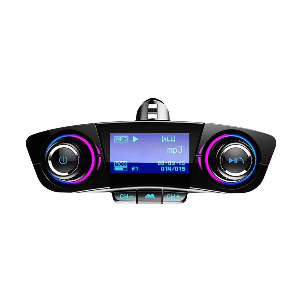 Wireless Car FM Adapter with Dual USB Charging Ports - Luxicro