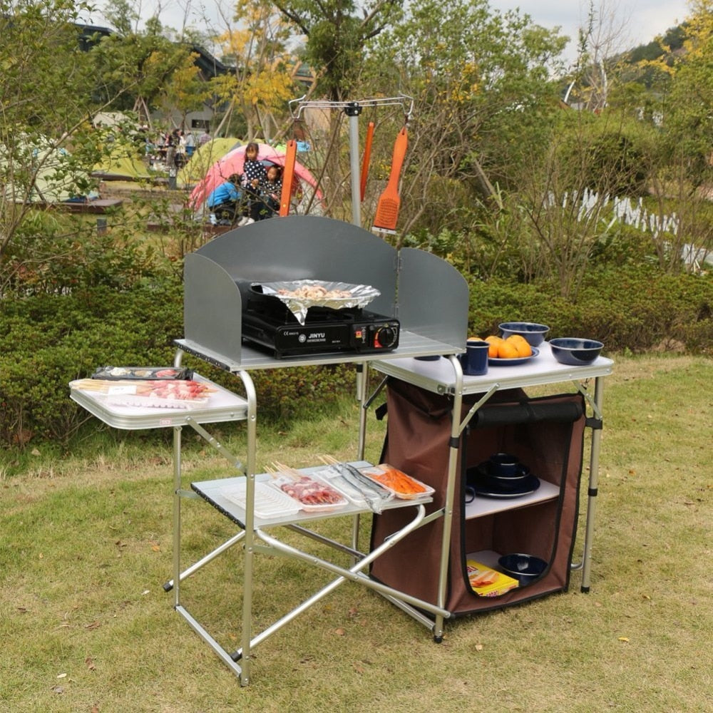 Portable Folding Outdoor Cooking Table - Luxicro