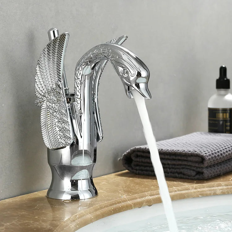 Premium One Handle Brushed Gold Sink Faucet