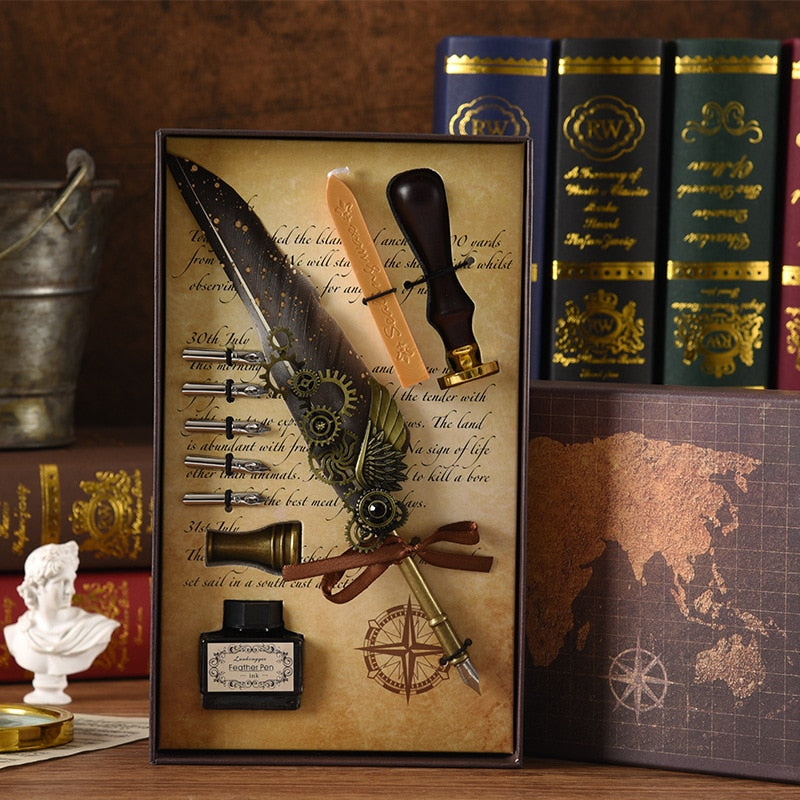 Premium Phoenix Quill Calligraphy Pen Set