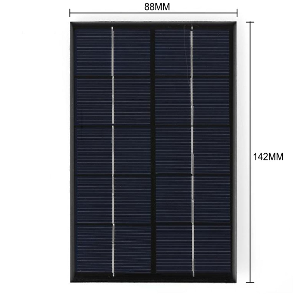 Compact Solar USB Travel Power Bank Charger