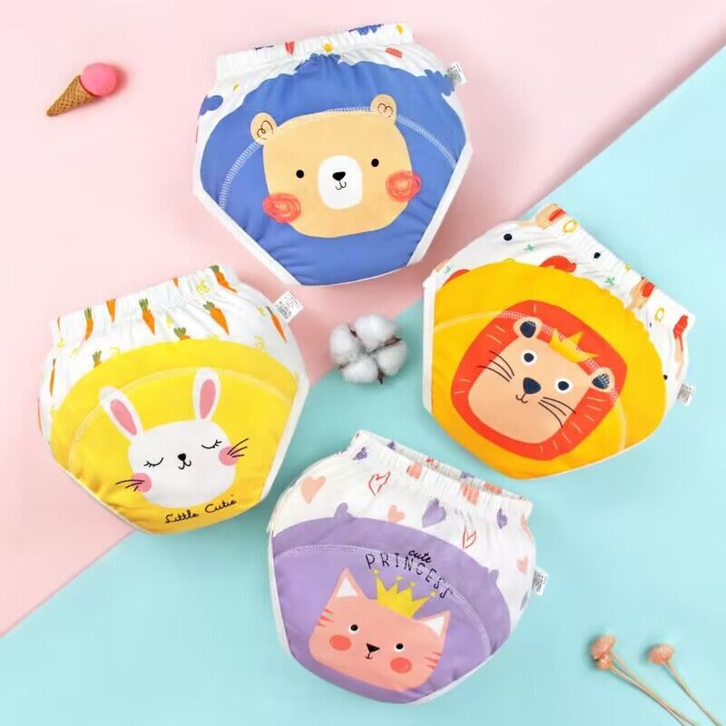 Colorful Kids Cotton Briefs 4-Piece Set
