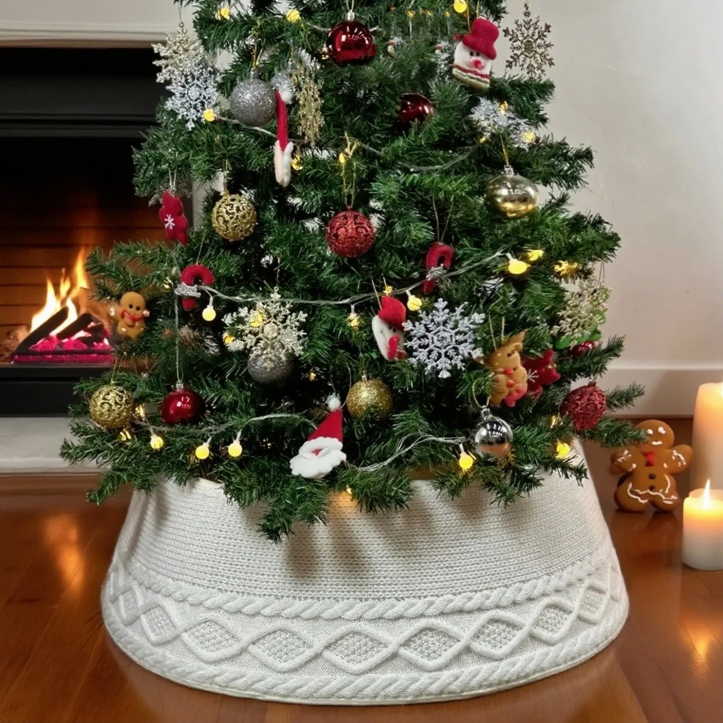 Cozy Christmas Tree Mat – Warm Holiday Decor Base