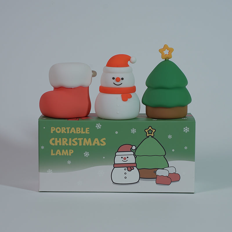 Colorful Snowman LED Night Light Lamp