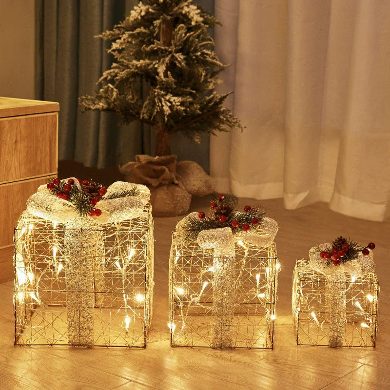 Christmas LED Deer Sleigh Decor