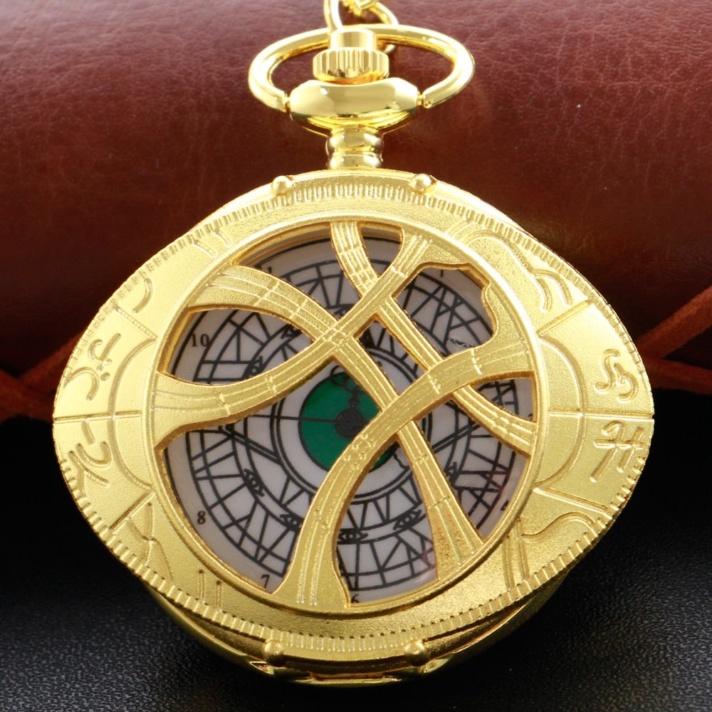 Unique Antique Style Pocket Watch Necklace