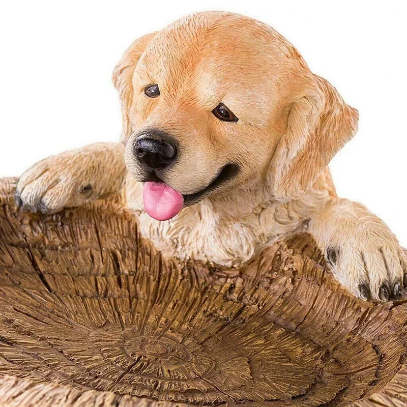 Adorable Dog Garden Stone Statue