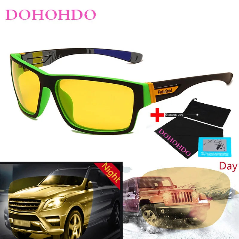 Polarized Night Driving Glasses UV Protection Men Women