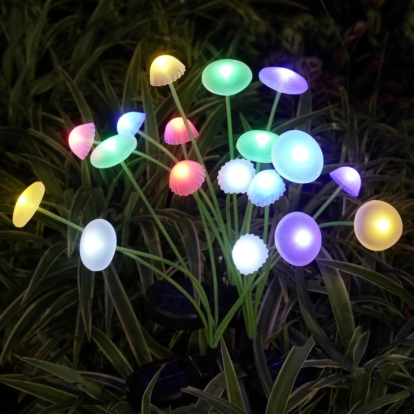 Bright Outdoor Solar Garden Light 6 LEDs
