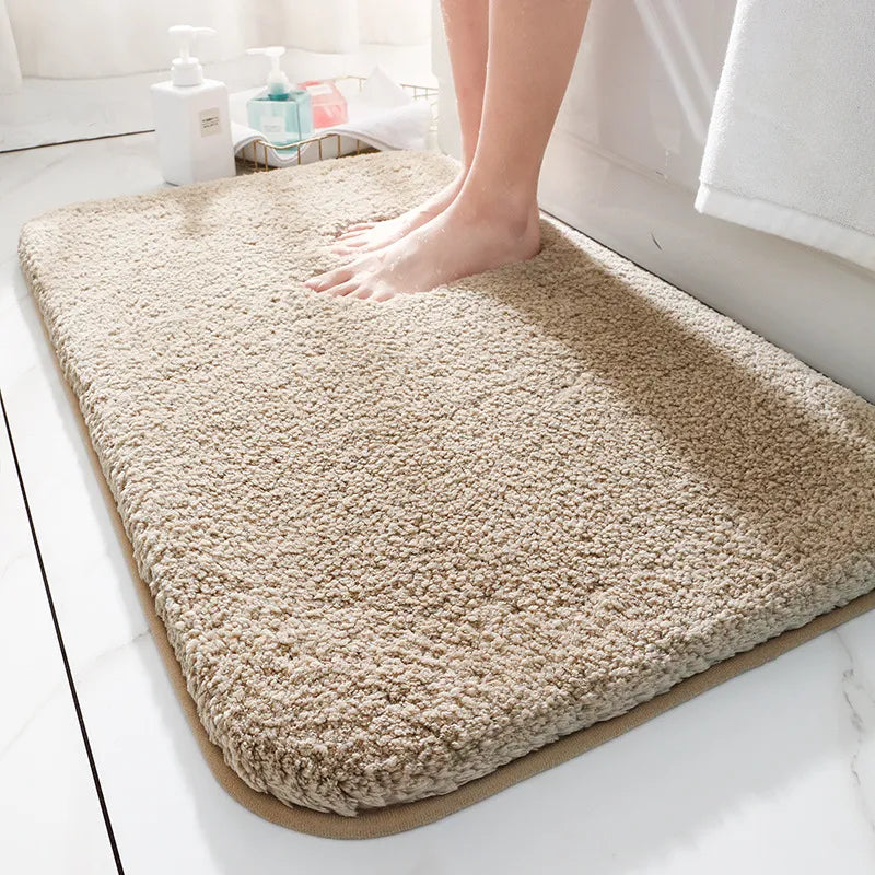 Plush Bathroom Rug - Soft and Slip Resistant Mat