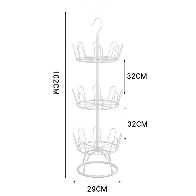 Space Saving 360 Degree Shoe Organizer Rack
