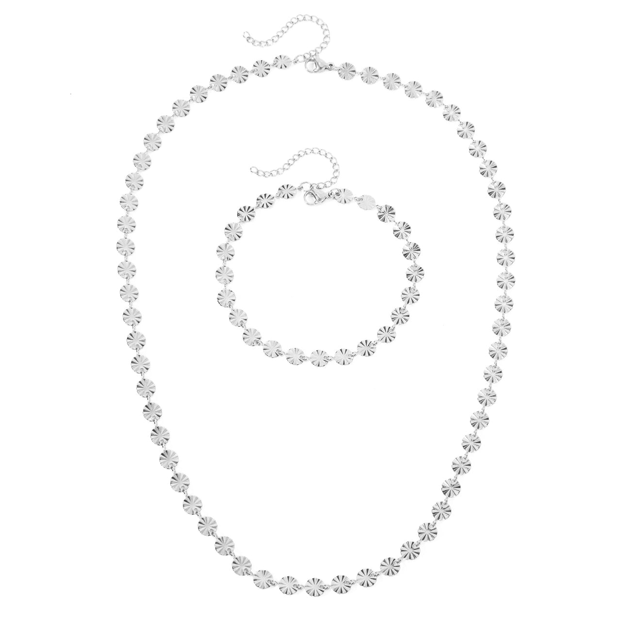 Stylish Circular Spiral Pendant Set
