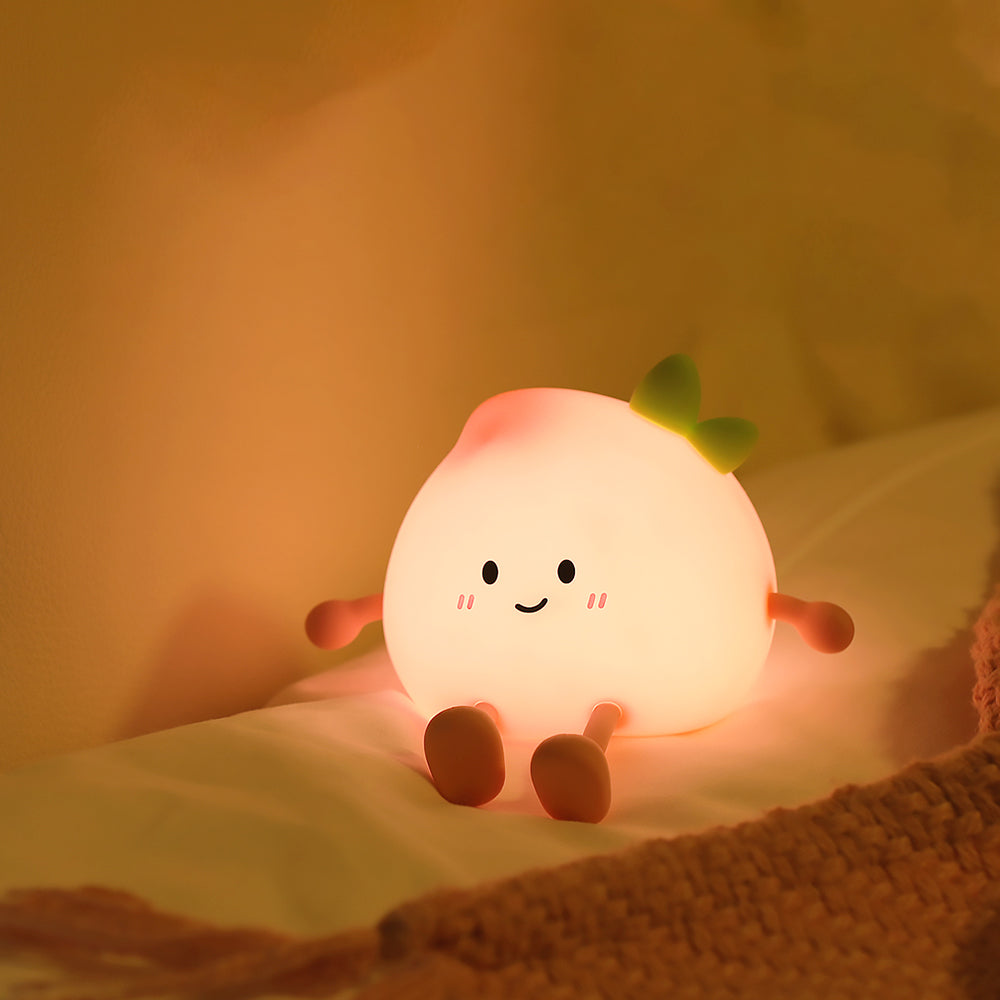 Soft Silicone Baby Nightlight | Adorable LED Kids Lamp - Luxicro
