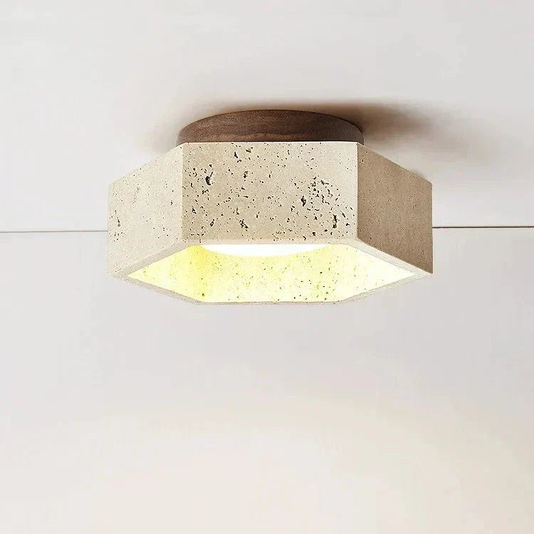 Rustic Rock LED Ceiling Lamp Fixture - Luxicro
