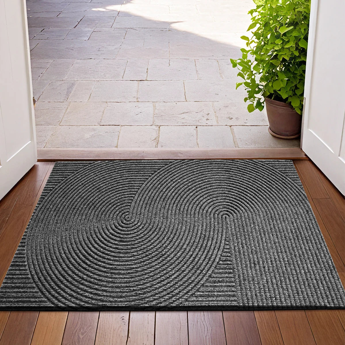 Durable Rubber Entrance Mat with Grip Backing
