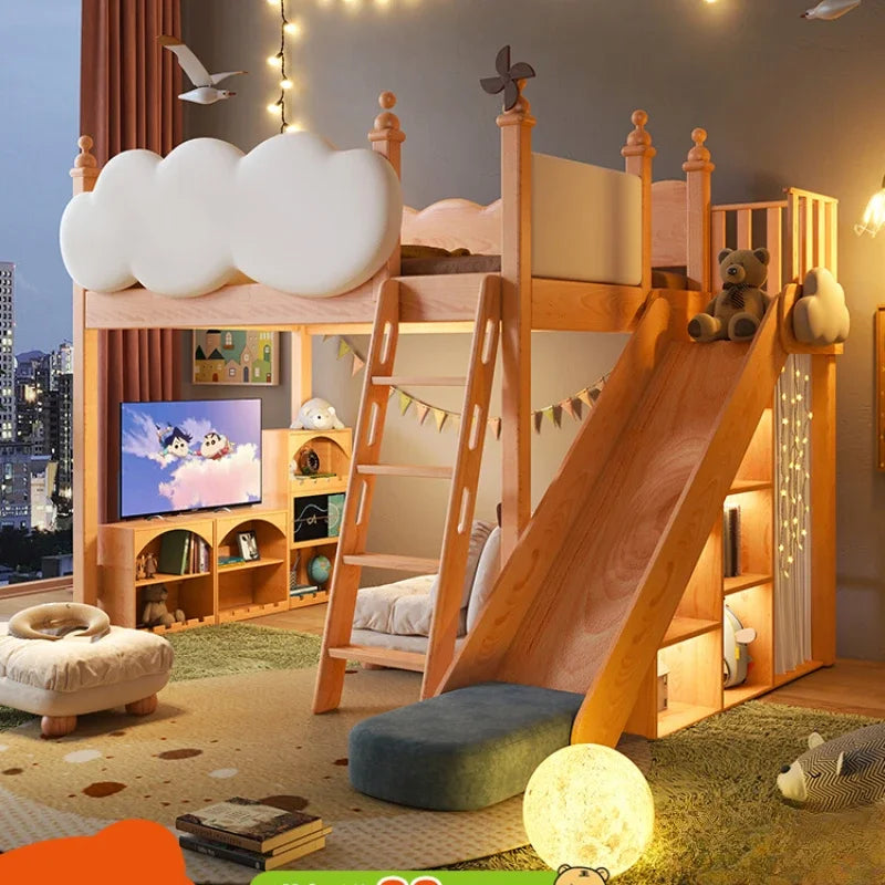 Exciting Kids Bunk Bed with Fun Slide - Luxicro