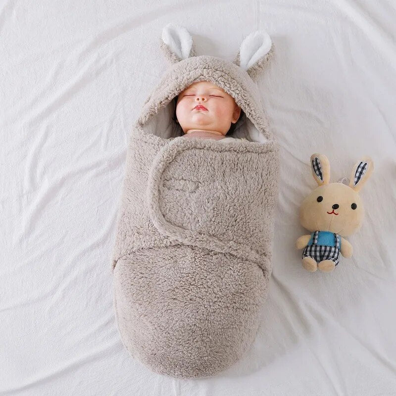 Cozy Bunny Baby Sleep Sack Wrap