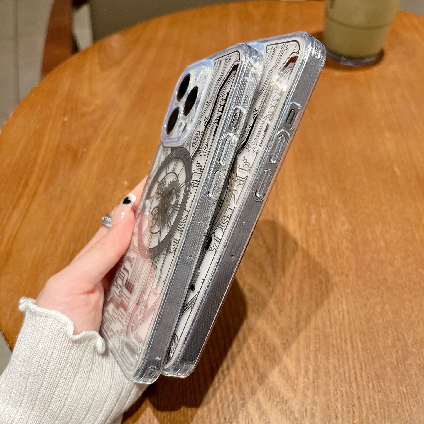 Clear Mechanical Magsafe iPhone Phone Case