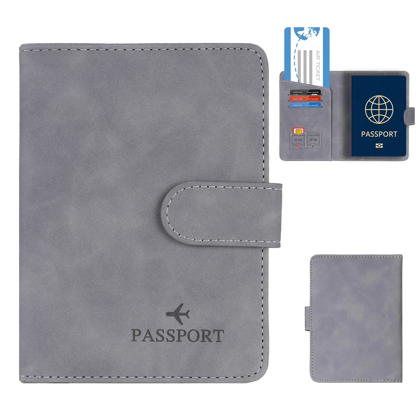 Secure Travel Passport Wallet for Men Women