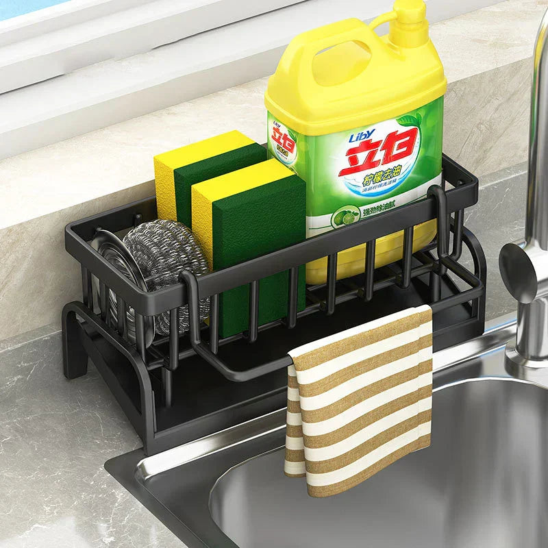 Kitchen Sink Caddy - Stainless Steel Sponge Holder