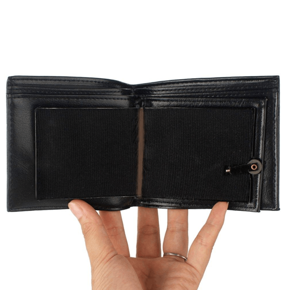 Fashionable Fire Design Leather Wallet