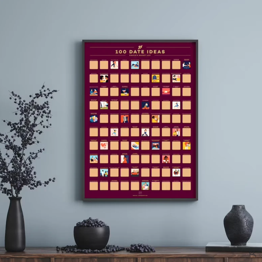 Romantic Date Night Ideas Wall Art Poster - Luxicro