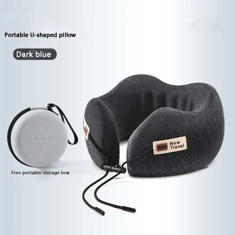 Comfortable Foam Neck Support Travel Pillow with Pocket
