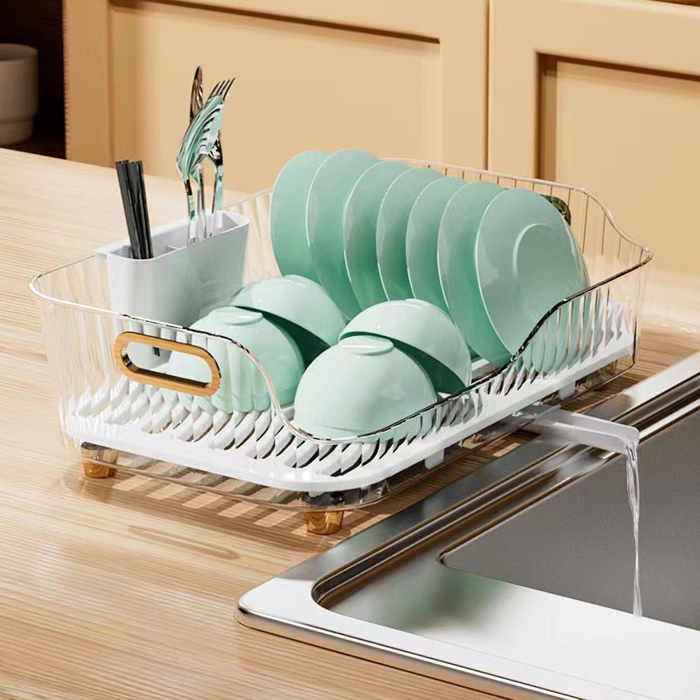 Space Saving Dish Rack Veggie Storage Basket