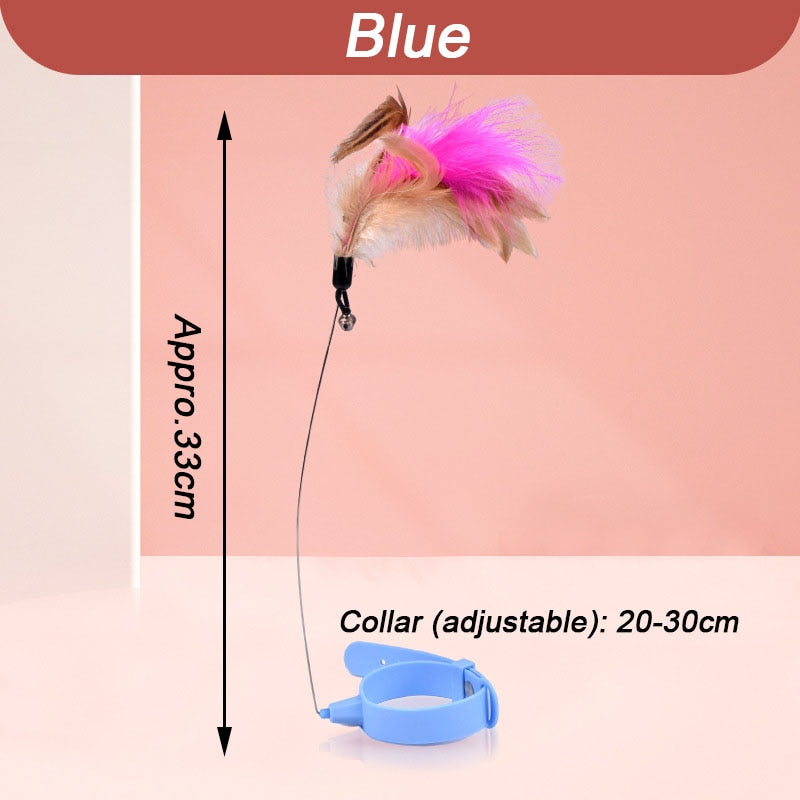 Colorful Plush Kitty Teaser Toy