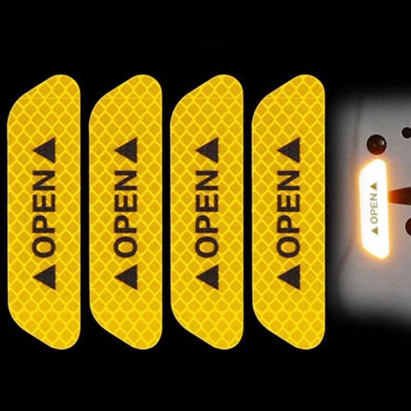 Bright Reflective Safety Alert Stickers 4 Pack