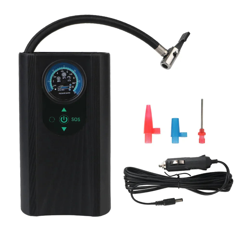 Portable 12V Car Tire Inflator Pump Kit