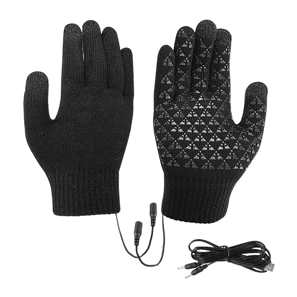 Warm Touchscreen Winter Cycling Gloves with USB Charging