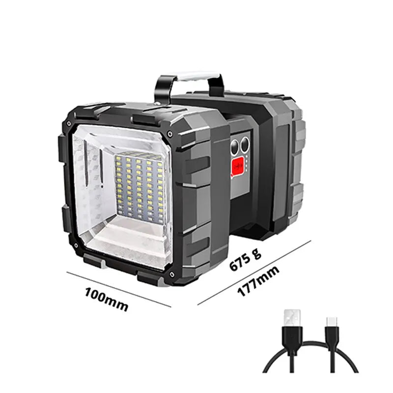 Compact Outdoor LED Floodlight 40W Waterproof Rechargeable