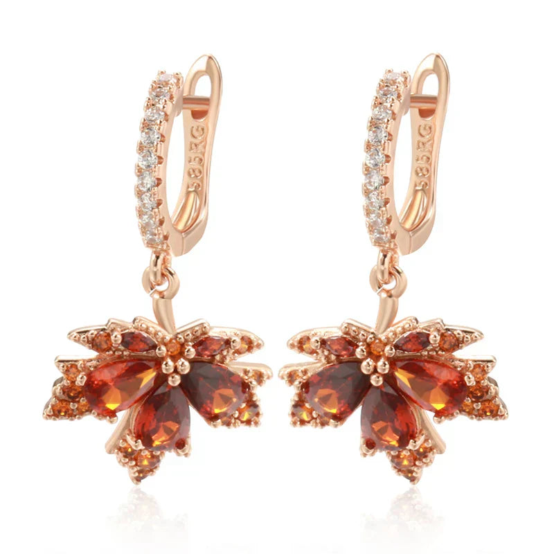 Autumn Gold Dangle Earrings