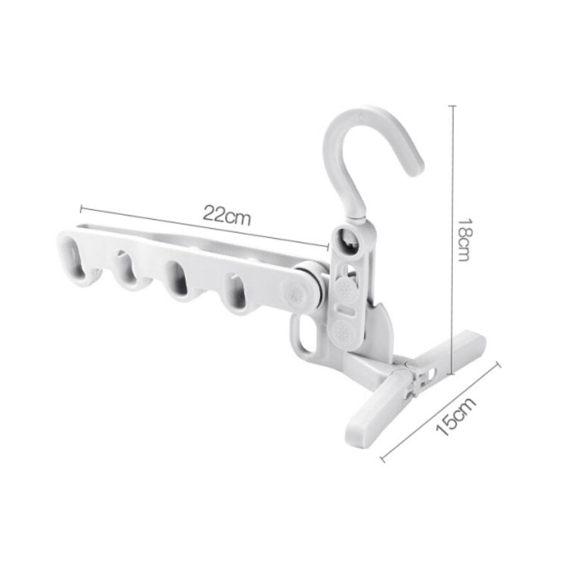 Compact Collapsible Closet Storage Hanger Rack