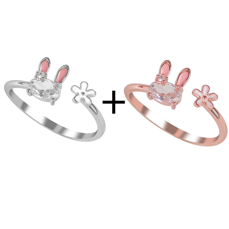 Shiny Adorable Rabbit Ring