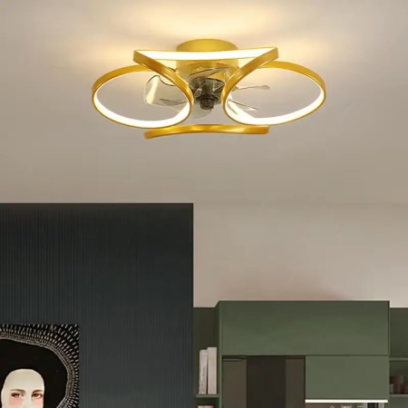 Energy Efficient Ceiling Fan with LED Light and Remote