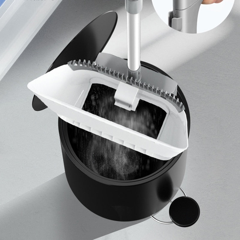 Convenient Space Saving Sweep Broom and Dustpan - Luxicro