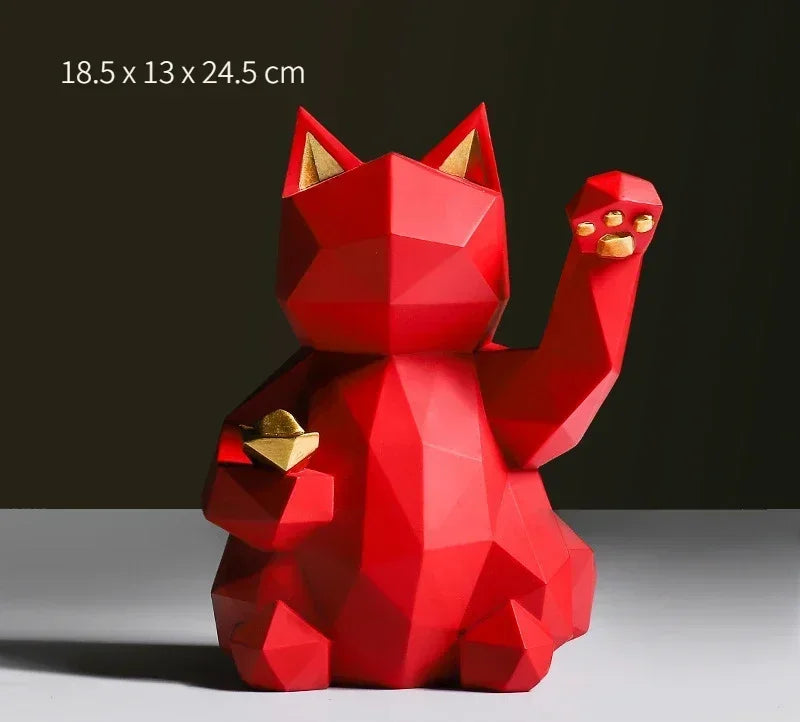 Cute Lucky Cat Home Decor Figurines