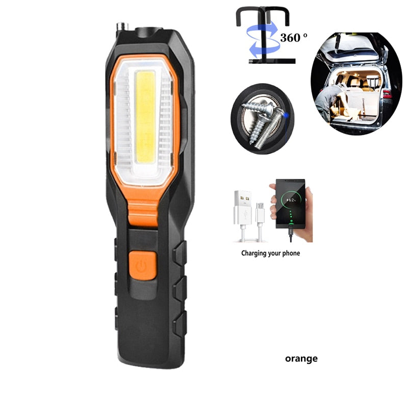 Portable Outdoor Rechargeable LED Flashlight Power Bank