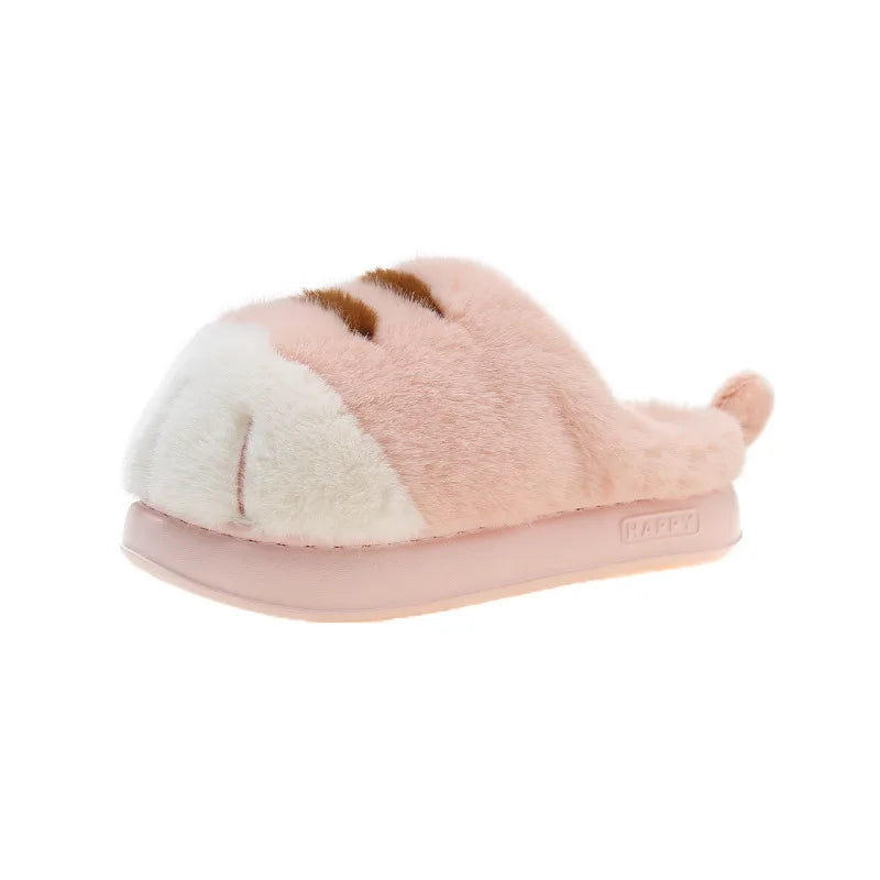 Cozy Cat Paw Slippers for Women