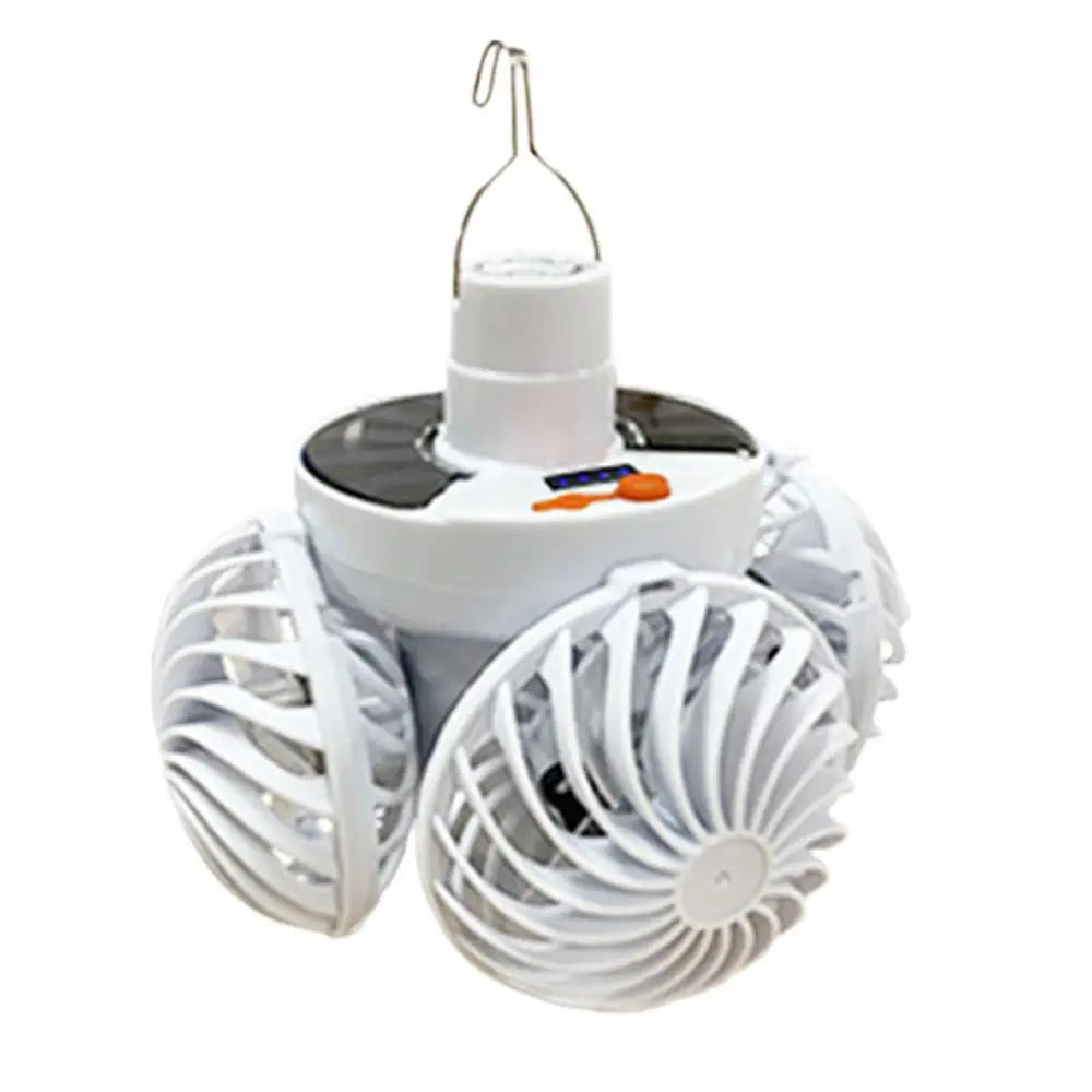 Compact Solar Powered Camp Lantern with Fan