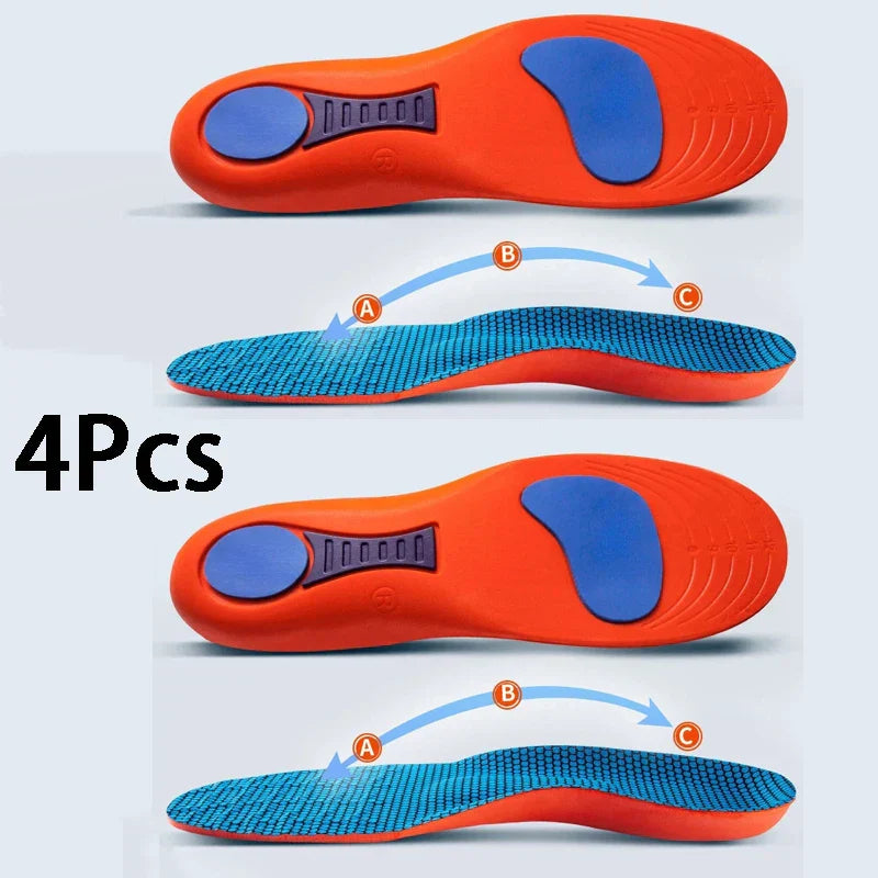 Comfortable Shoe Insoles with Arch Support and Cushioning