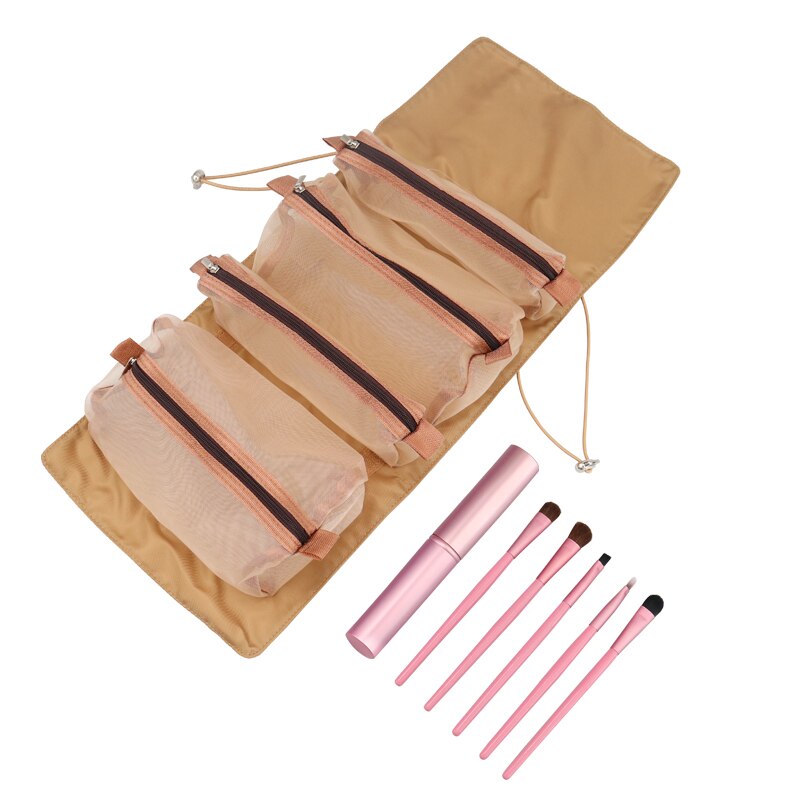 Compact Folding Cosmetic Travel Case Bag
