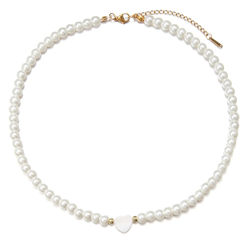 Classic Freshwater Pearl Heart Pendant