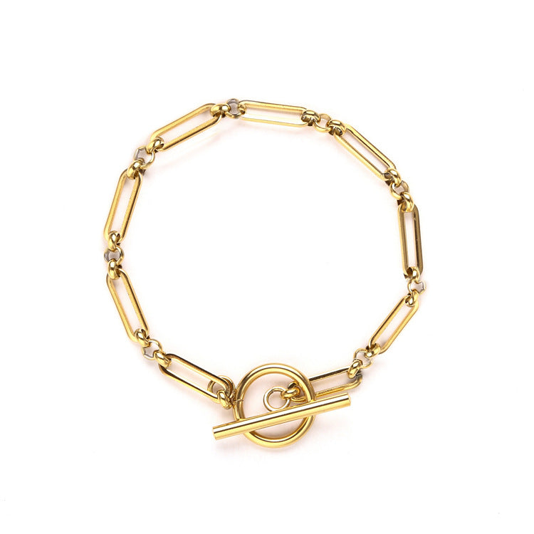 Classic Gold Bar Bracelet for Women - Luxicro